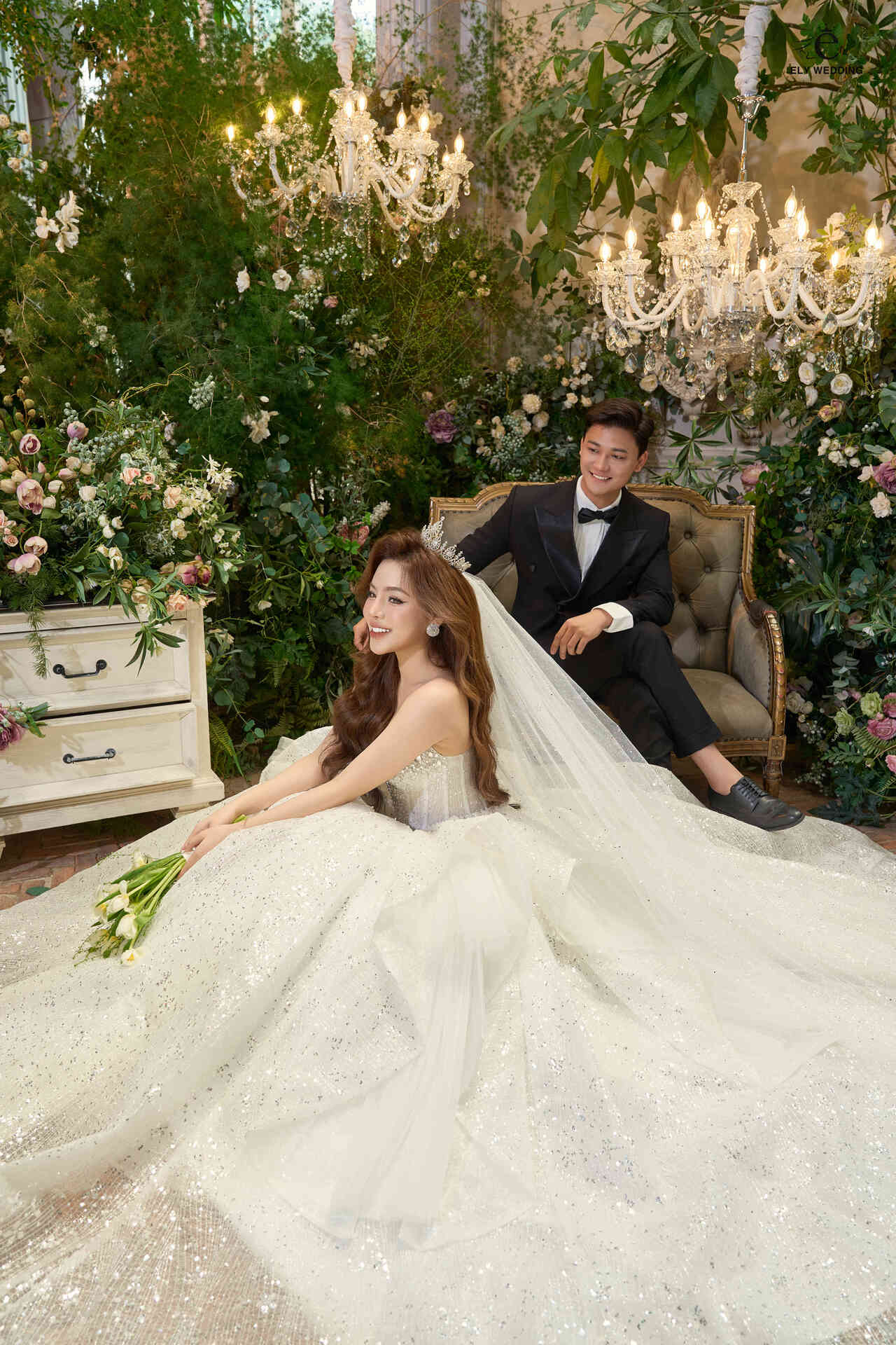 mẫu váy cưới Hàn Quốc