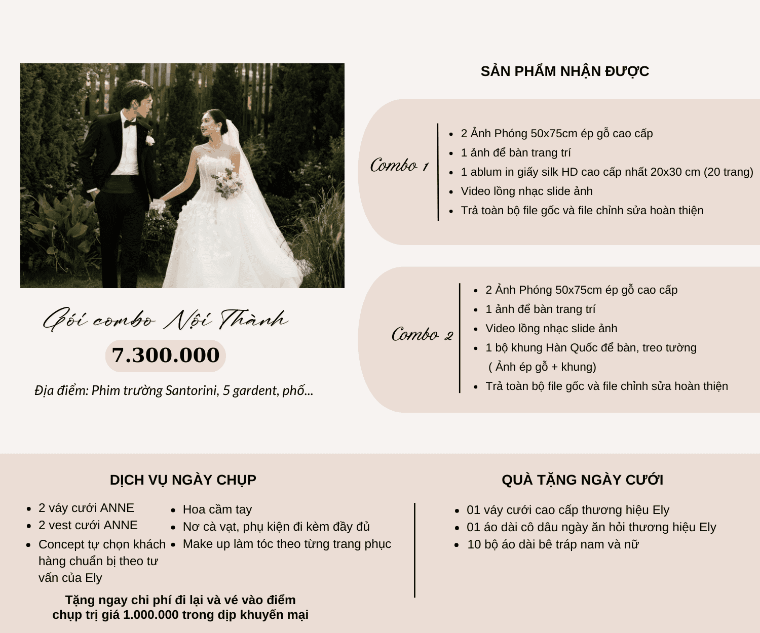 Báo giá chụp ảnh cưới