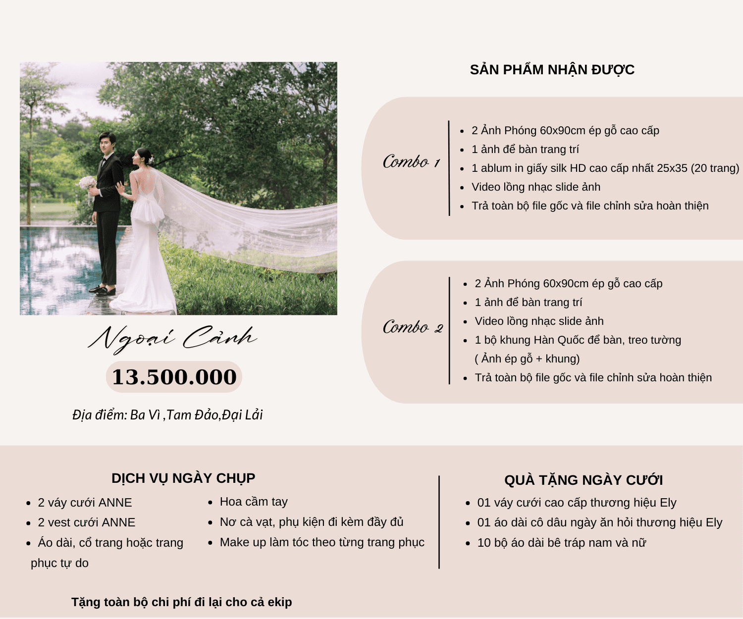 Báo giá quay chụp phóng sự cưới